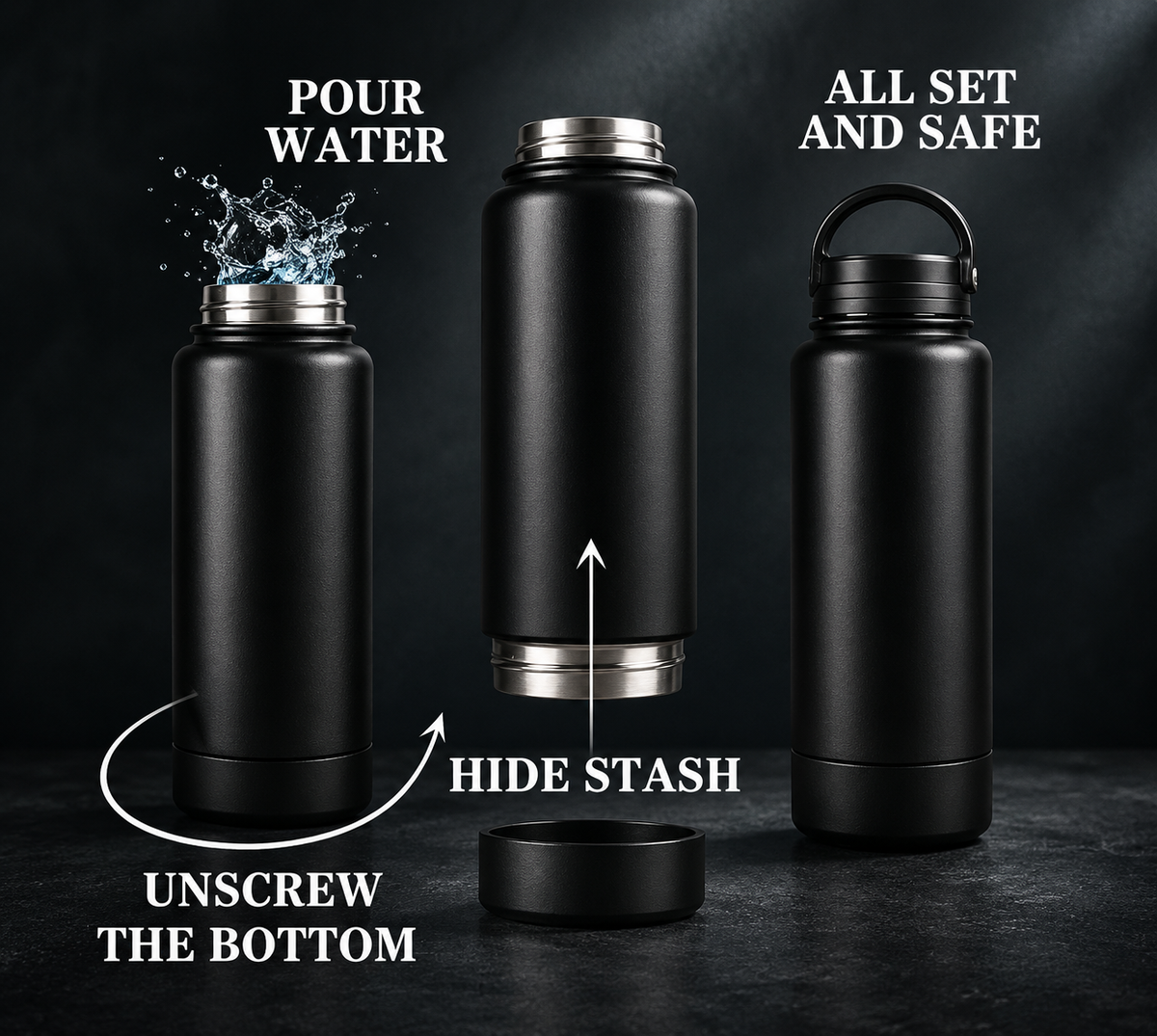 Hiddenly Water Bottle